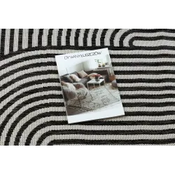 Covor modern ORGANIC 2131 crem și negru, un accesoriu elegant pentru orice spațiu