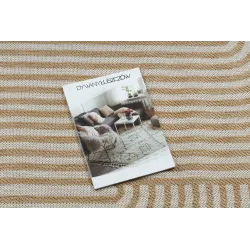 Covoare din sisal modern de culoare crem, cu formă neregulată
