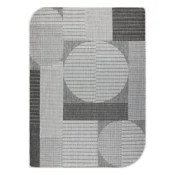 Covor ORGANIC 2769 Sisal Geometric Ecru / Gri - natural, formă neregulată modernă