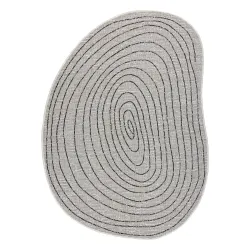 Covor ORGANIC 2743 sisal crem, design natural, form modernă neregulată