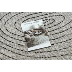 Covor modern ORGANIC 2743, crem și negru, accesoriu elegant pentru acasă
