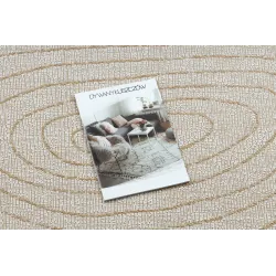 Covor ORGANIC 2743 crem natural, design modern, potrivit pentru interioare elegante