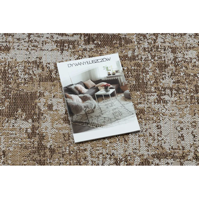 Covor modern ORGANIC 2755 în nuanțe de crem, un accesoriu elegant pentru orice cameră