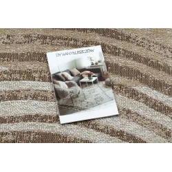 Covor modern din sisal ORGANIC 2767, culoare crem, design geometric