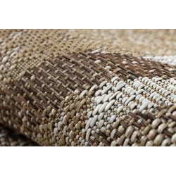 Covor din sisal ORGANIC 2767 pentru utilizare în grădină, modern și durabil