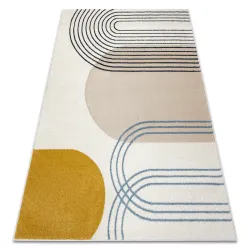 Covor FUSION 7157 Alb/Aur Geometric
