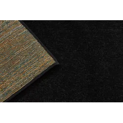 Covor ETON PLUS negru, neted, stil modern pentru dormitor