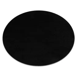 Covor ETON PLUS rotund negru