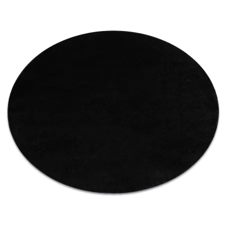 Covor rotund ETON PLUS negru, modern, uniform, ideal pentru living