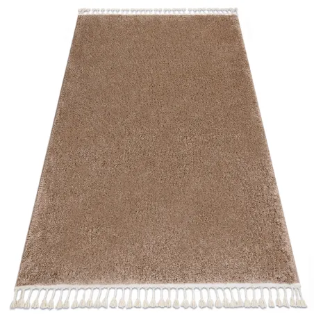 Covor shaggy BERBER 9000 bej cu franjuri pentru living