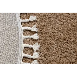 Covor moale shaggy 9000, bej, ideal pentru dormitor sau living