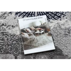 Covor elegant gri deschis și bleumarin, modern ALLURE 5715