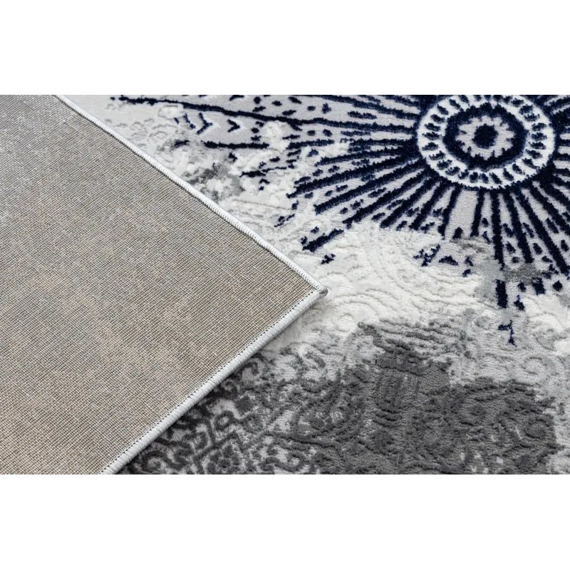 Covor texturat gri deschis și bleumarin, ALLURE 5715