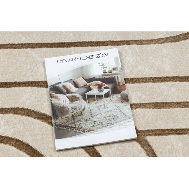 Covor ALLURE 5756 elegant în nuanțe de bej, design modern