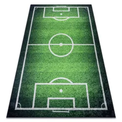 Covor fotbal BAMBINO 58690, antiderapant, verde, ideal pentru camera copiilor