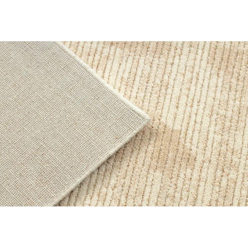 Covor FLUX din lână, textură structurală în nuanțe de bej