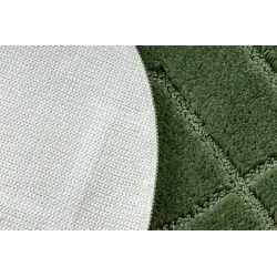 Covor baie SUPREME verde, rotund - ideal pentru interioare moderne