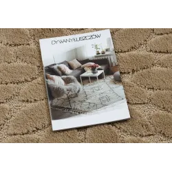 Covor Baie SUPREME circular, bej, stil modern, design elegant