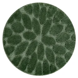 Covor Baie SUPREME Rotund STONES, moale, antiderapant - verde