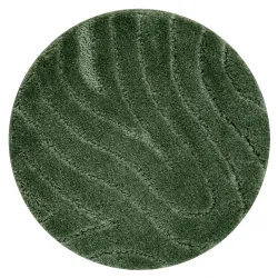 Covor baie SUPREME cerc, moale, antiderapant - verde