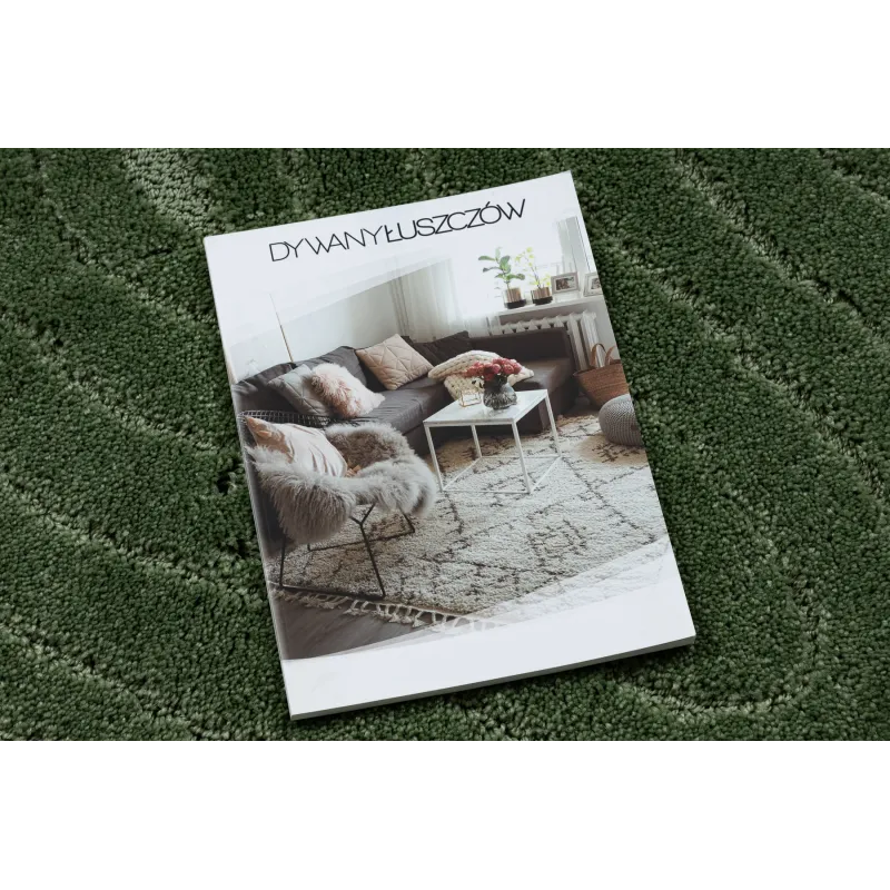 Covor baie verde SUPREME WAVES, stil modern