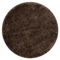 Covor baie SYNERGY cerc glamour, moale, antiderapant - lurex bej