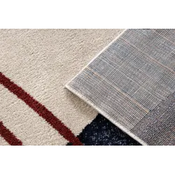 Covor FUSION 0001, stil modern, textură plăcută în bej și burgund