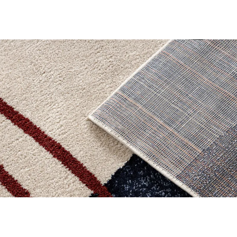 Covor FUSION 0001, stil modern, textură plăcută în bej și burgund