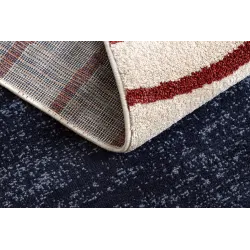 Covor FUSION 0001, ideal pentru sufragerii, design geometric în bej și burgund