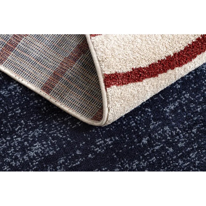 Covor FUSION 0001, ideal pentru sufragerii, design geometric în bej și burgund