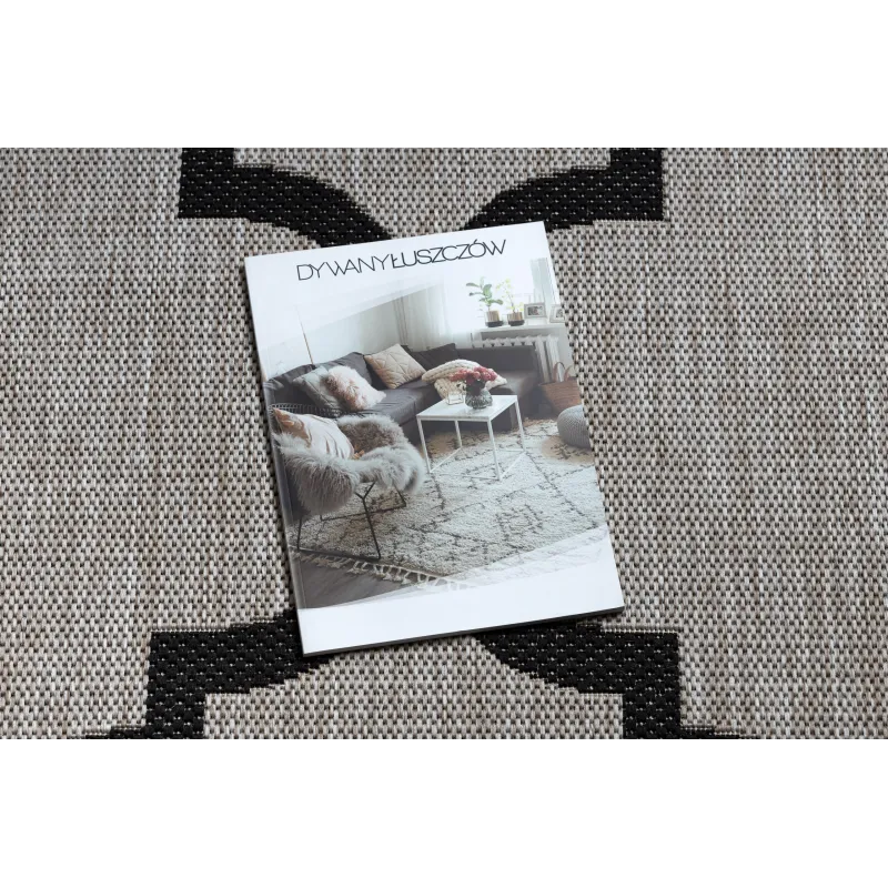 Covor din sfoară gri, perfect pentru interiorul modern