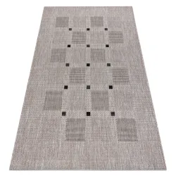 Covor din sisal FLOORLUX 20079 argintiu și negru - 2ª alegere, material natural