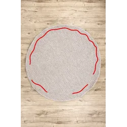 Covor rotund CASABLANCA LOOP, perfect pentru grădina copiilor