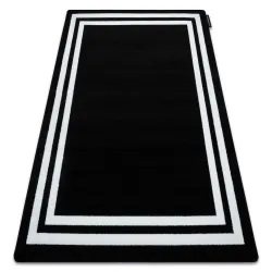 Covor Hampton Ramka negru - covor modern din material de calitate superioară
