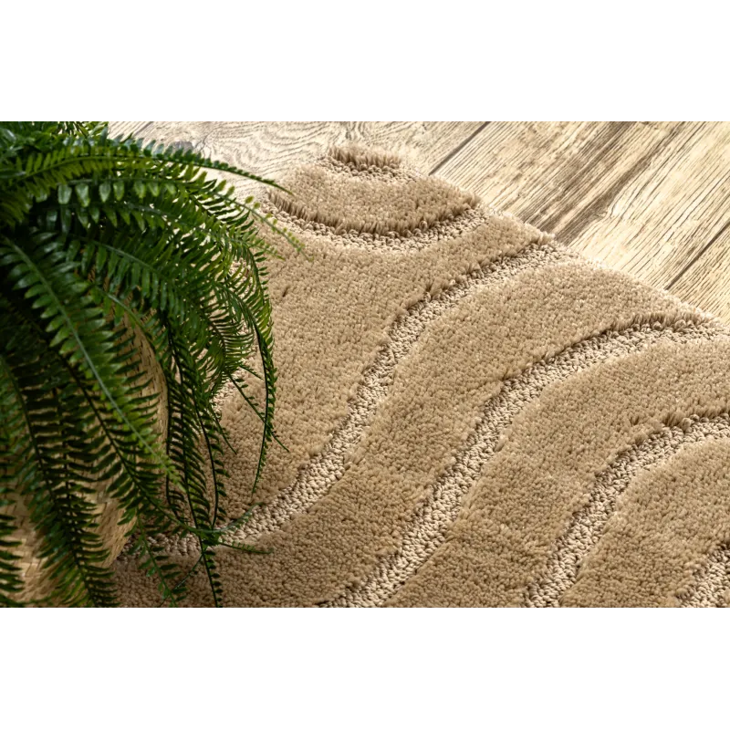Covor baie SUPREME WAVES, antiderapant, modern, bej