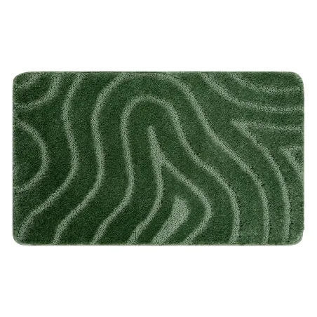 Covor baie SUPREME WAVES verde, moale și antiderapant