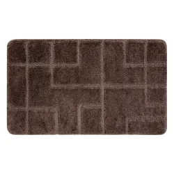 Covor baie SUPREME LINES, antiderapant, moale, maro, modern