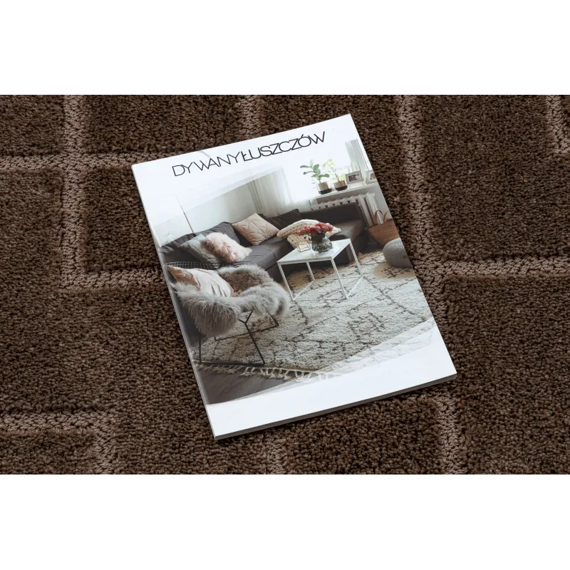 Covor baie SUPREME LINES, moale, maro, design modern