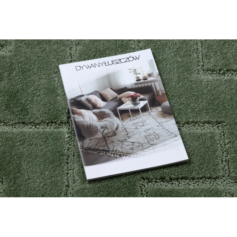 Covor baie SUPREME LINES cu linii verzi, stil modern, elegant
