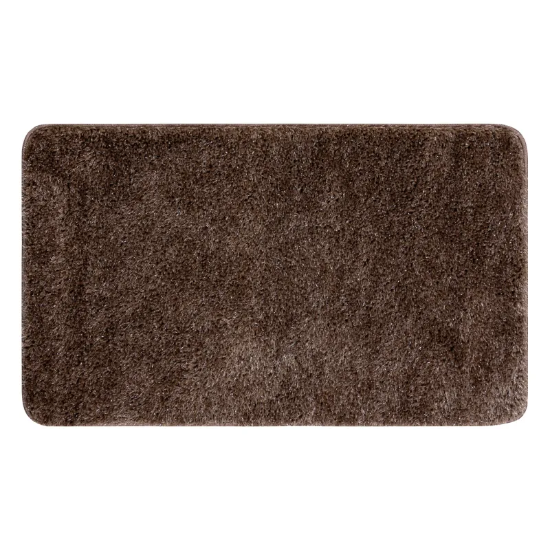 Covor baie SYNERGY glamour, antiderapant, moale - lurex bej