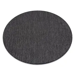 Covor rotund SION A5165A negru