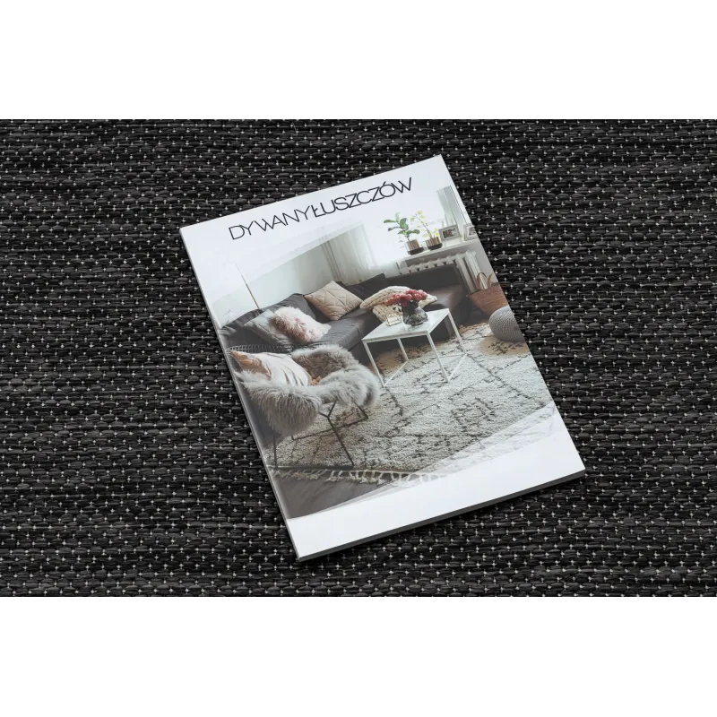 Covor SION din sisal negru, stil elegant, potrivit pentru decorarea casei
