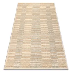 Covor geometric FLUX 461.124.SA110 din lana, bej si crem, ideal pentru decorul modern