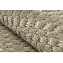 Covor din lână FLUX verde și bej, ideal pentru orice interior modern