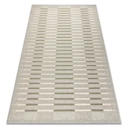 Covor FLUX 461.124.SA400 geometric din lână gri și verde