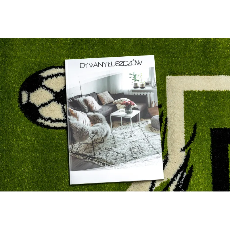 Covor modern PILLY 8366 de culoare verde, ideal pentru decorul casei