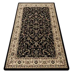 Covor ROYAL ADR motiv 1745 negru, covor clasic pentru living
