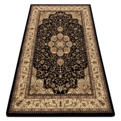 Covor ROYAL AGY negru, covor clasic pentru decor elegant