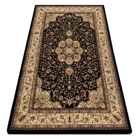 Covor ROYAL AGY negru, covor clasic pentru decor elegant