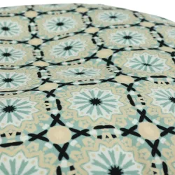 Puf Taburet Suport Picioare Rotund - Material Imprimeu Premium – vedere 90